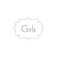 girls logo on a black background